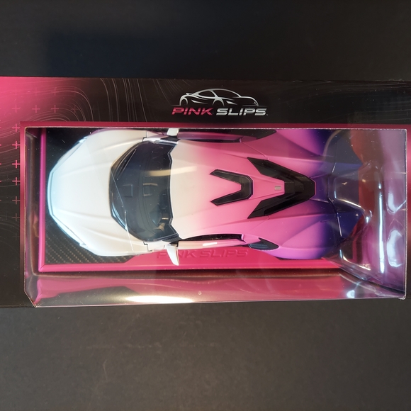 Pink and White Lykan Hypersport Die-Cast Car - Picture 3 of 7